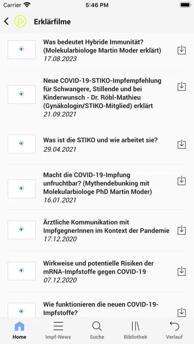 Capturas de tela do STIKO-App