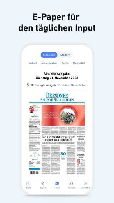 DNN - Nachrichten und Podcast Screenshots