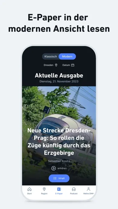 DNN - Nachrichten und Podcast Screenshots