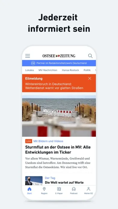 OZ - Nachrichten und Podcast應用截圖