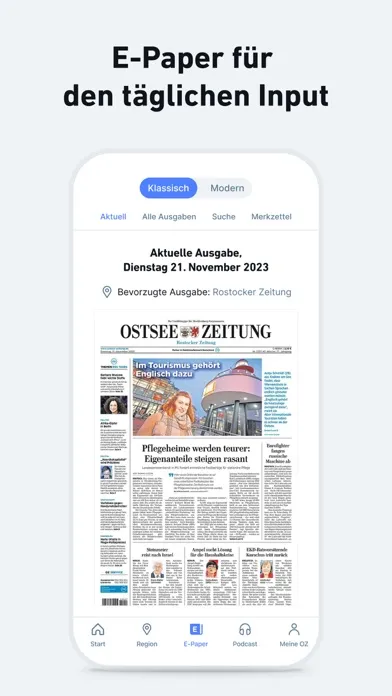 OZ - Nachrichten und Podcast應用截圖