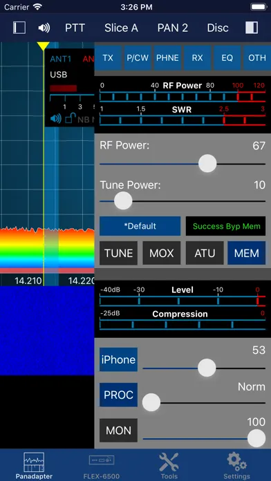 Скриншоты SmartSDR™ - FlexRadio Systems®
