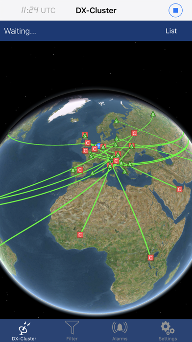 Captures d'écran de iCluster - DX-Cluster database