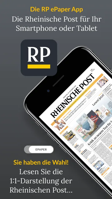 Capturas de tela do RP ePaper