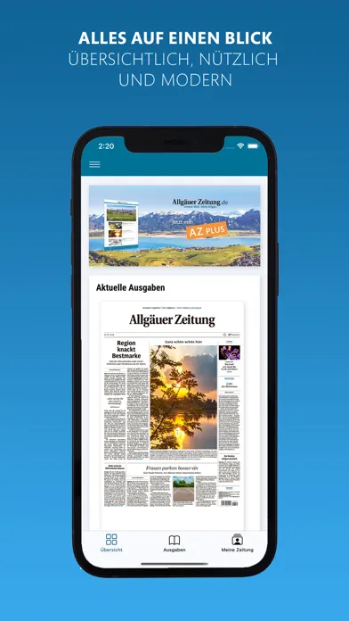 Allgäuer Zeitung e-Paper Screenshots