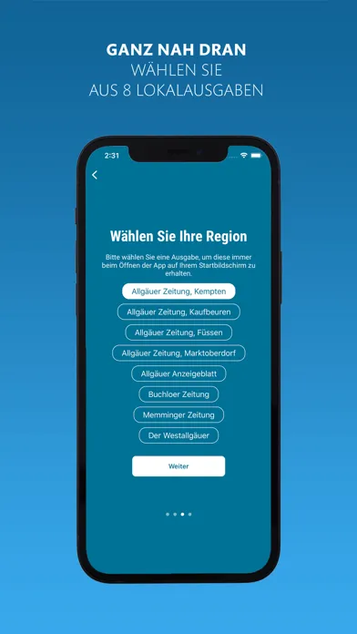 Allgäuer Zeitung e-Paper Screenshots