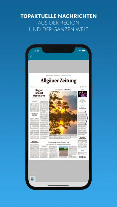 Allgäuer Zeitung e-Paper Screenshots