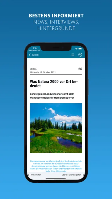 Allgäuer Zeitung e-Paper Screenshots