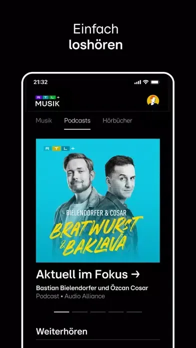 Captures d'écran de RTL+ Musik und Podcasts