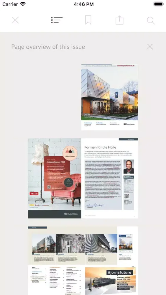 Tangkapan layar klempner magazin