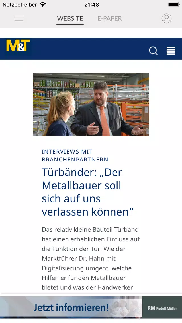 M&T-Metallhandwerk स्क्रीनशॉट