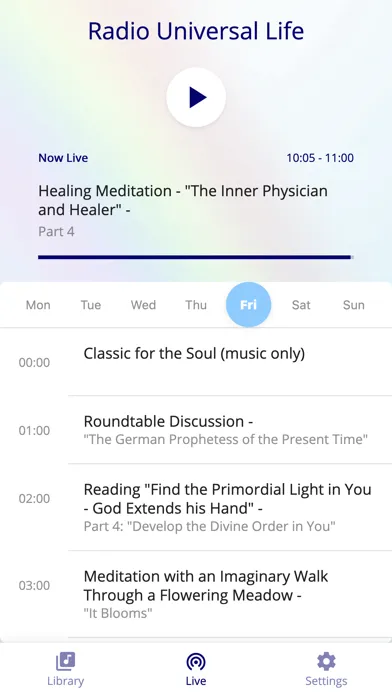 Radio Universal Life سکرین شاٹس