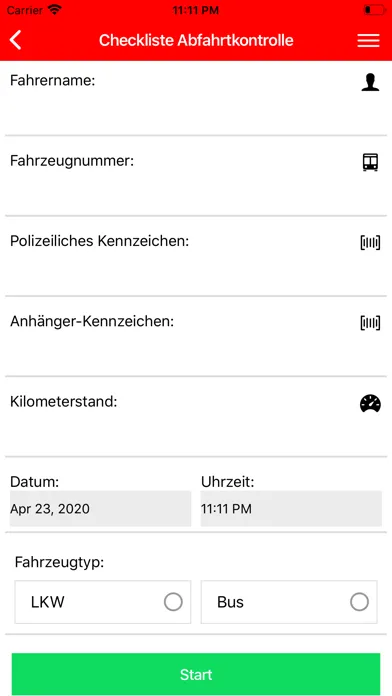 SBS Fleet App Screenshots