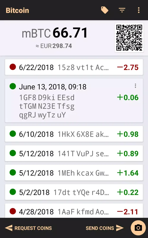 Bitcoin Wallet应用截图