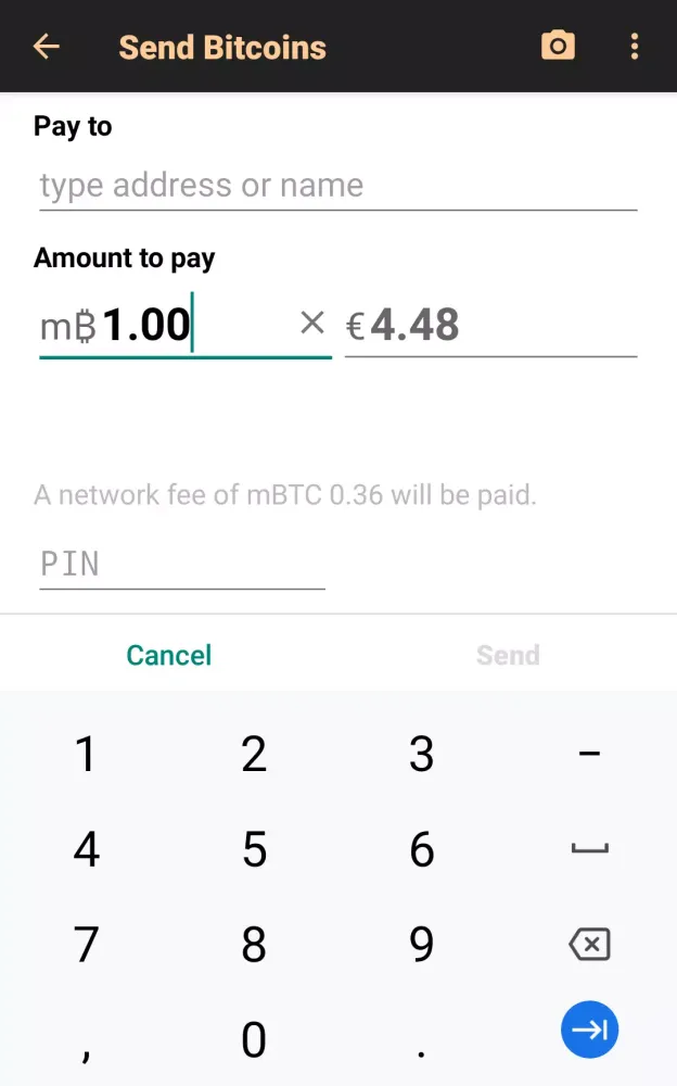 Bitcoin Wallet应用截图