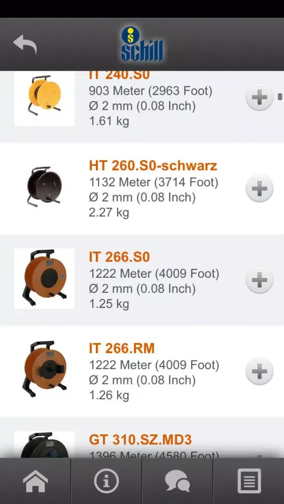 Скриншоты Schill cable calculator