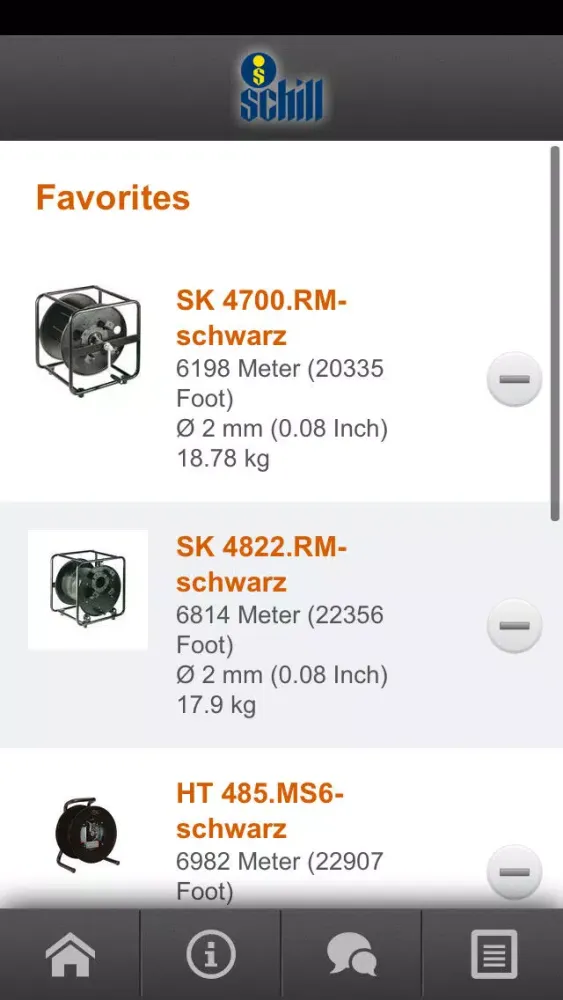 Скриншоты Schill cable calculator