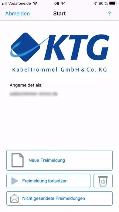 Tangkapan layar Nexans-KTG-Freimeldung