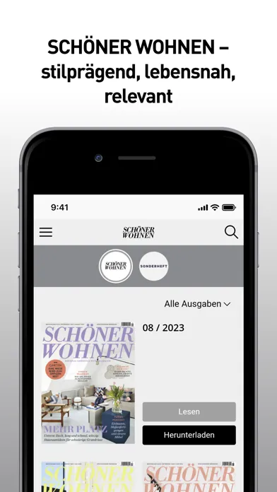 Schöner Wohnen Magazin Screenshots
