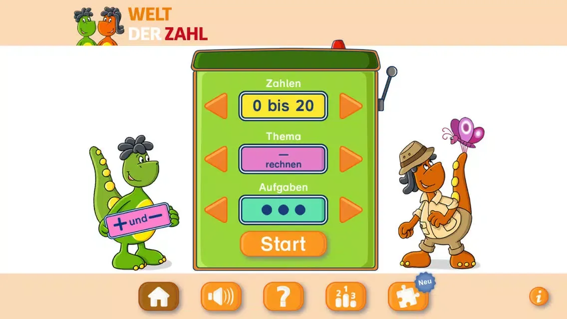 Captures d'écran de Welt der Zahl – Plus und Minus-Training