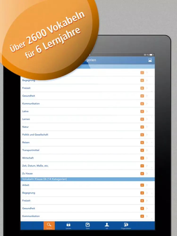 Tangkapan skrin SH Vokabeltrainer ENG Gratis iPad 