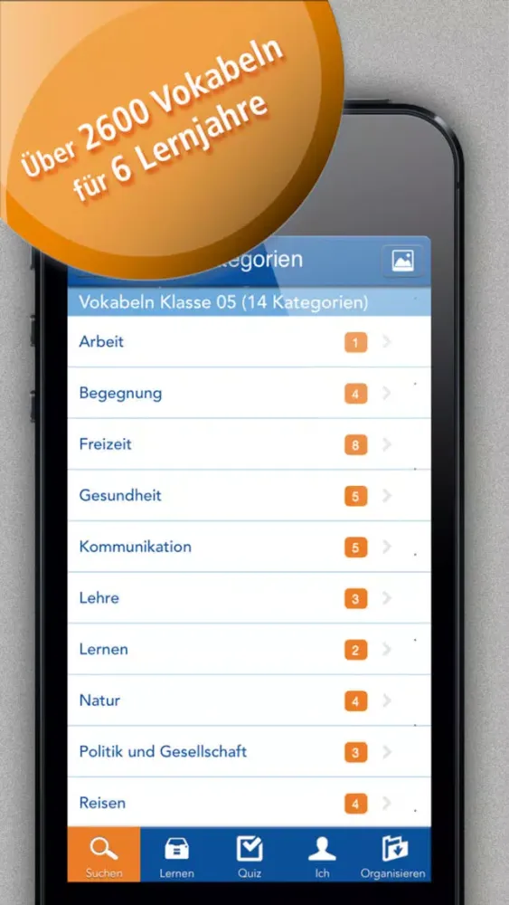 Tangkapan skrin SH Vokabeltrainer ENG Gratis