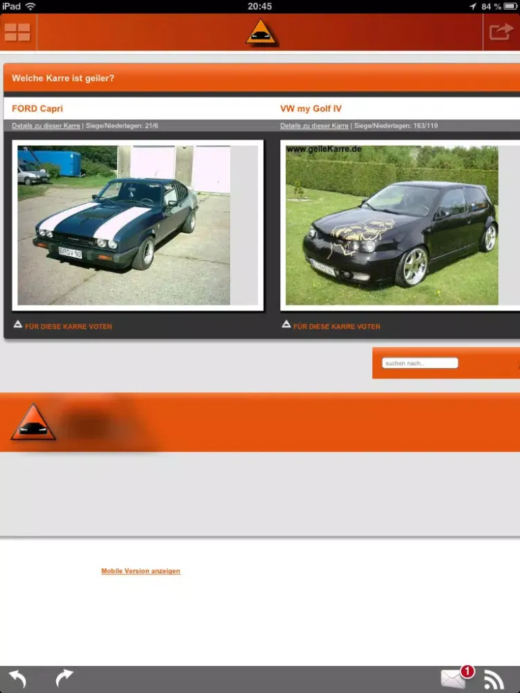 Zrzuty ekranu geileKarre - [ Auto Tuning App ] iPad 