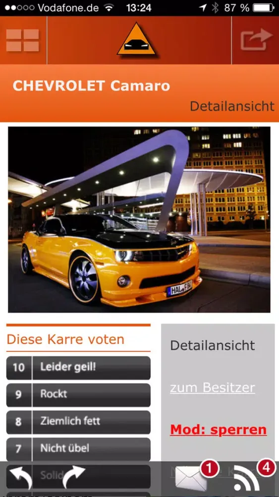 Zrzuty ekranu geileKarre - [ Auto Tuning App ]