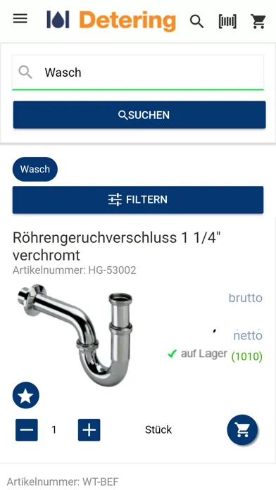 Screenshot di Detering Gruppe