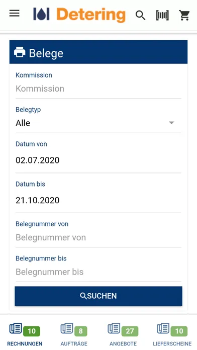Screenshot di Detering Gruppe