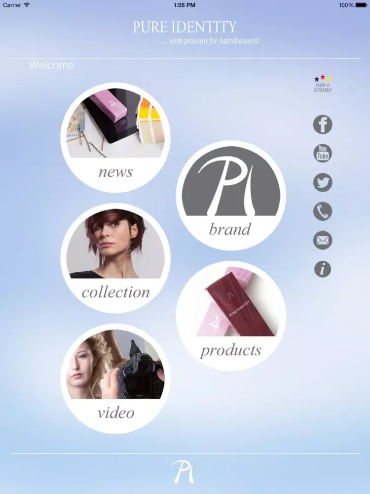 Pure Identity App iPad  스크린샷