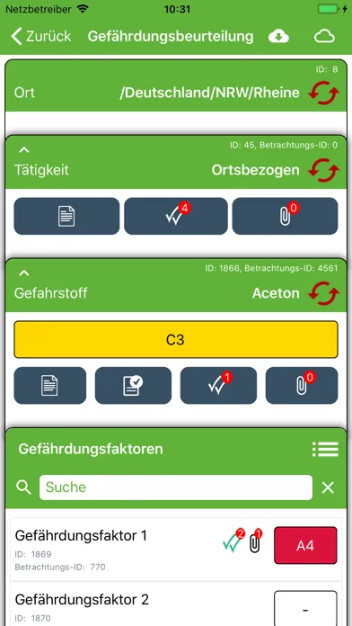 sam EHS Manager Safety Screenshots