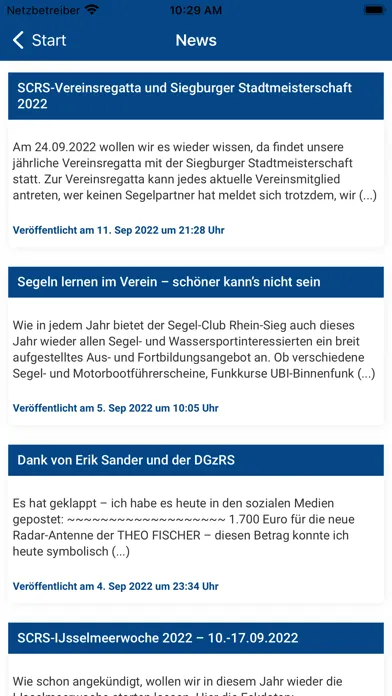 Zrzuty ekranu Segel-Club Rhein-Sieg e.V.