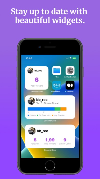 Streamer Stats: Twitch tracker Screenshots