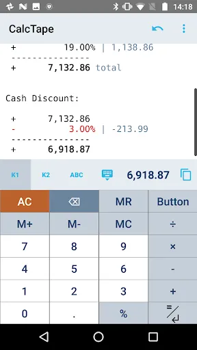 CalcTape Calculator with Tape应用截图