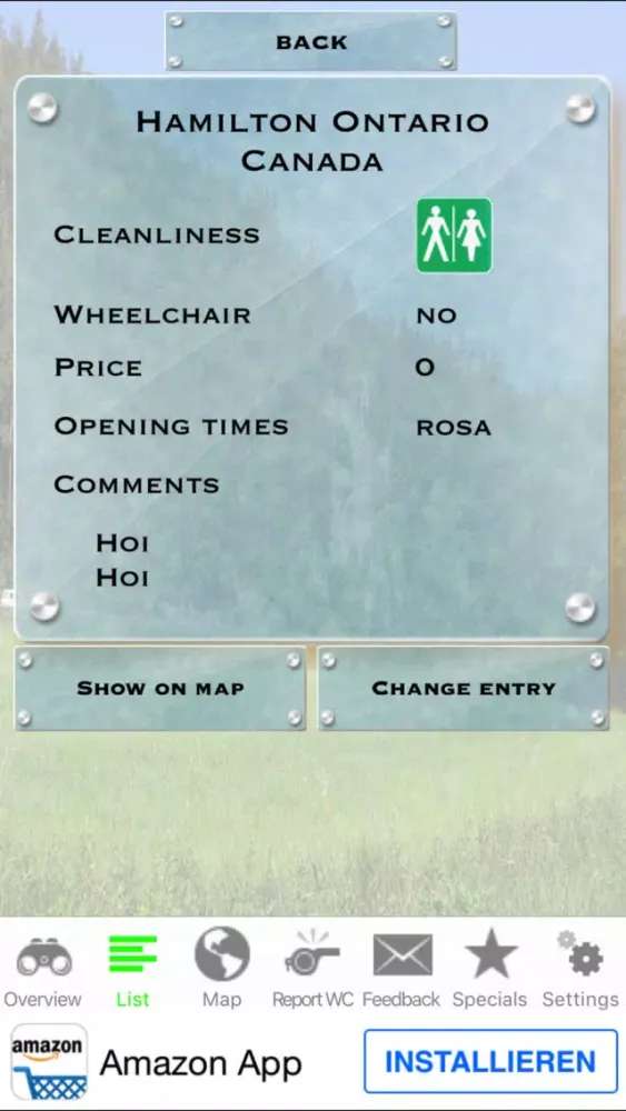 WC-Finder - The free woldwide Toilet-Search-Engine Screenshots