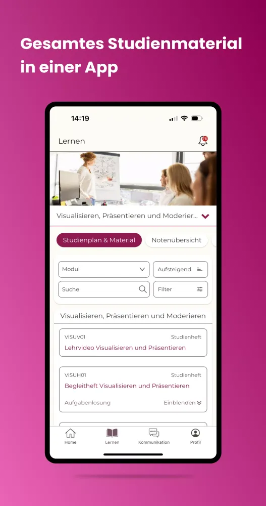 APOLLON Campus App Screenshots