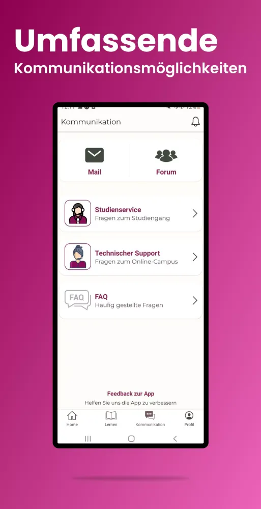 APOLLON Campus App Screenshots