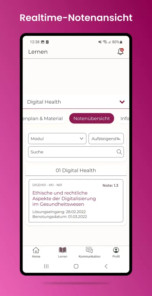 APOLLON Campus App Screenshots