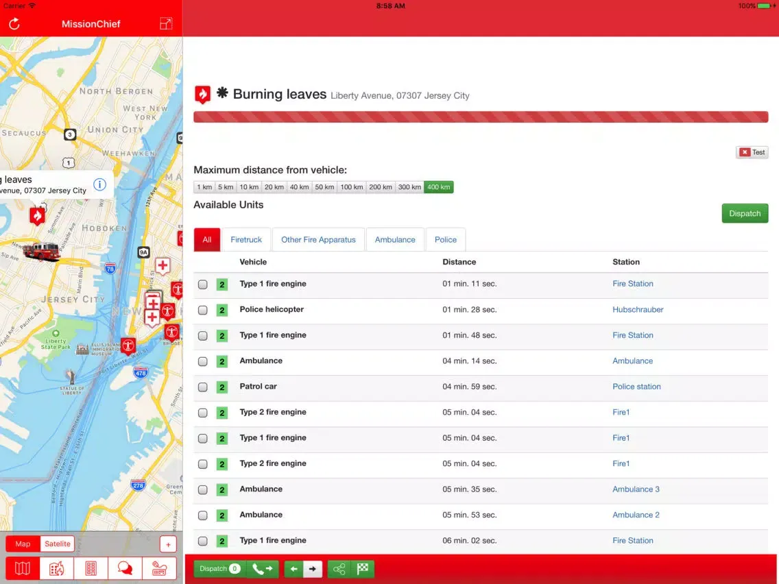 MissionChief iPad  Screenshots