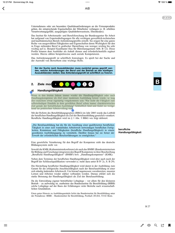 Capturas de pantalla de Ausbilder im Betrieb iPad 