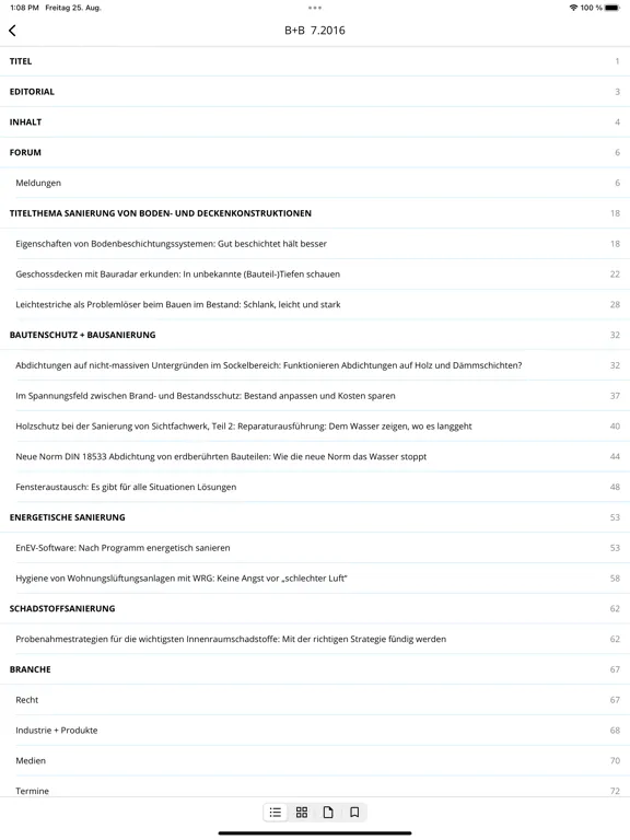 B+B Bauen im Bestand iPad  स्क्रीनशॉट