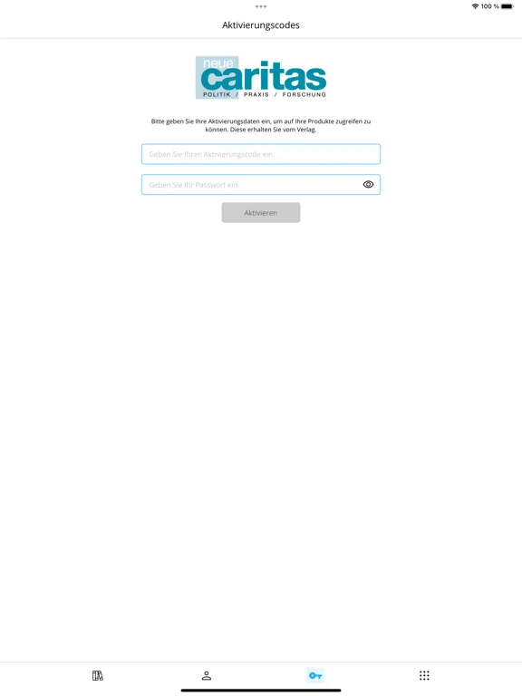 Screenshot di neue caritas iPad 