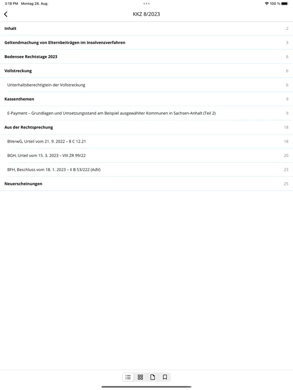 VollstR/Kasse iPad  Screenshots