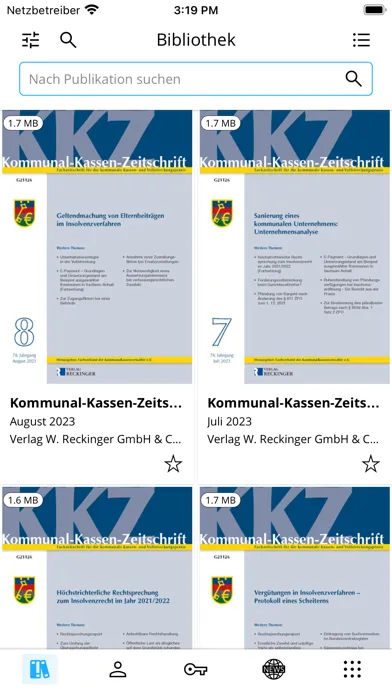 VollstR/Kasse Screenshots