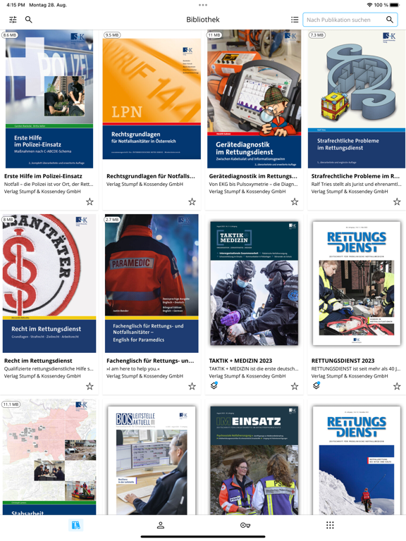 Screenshot di Rettungsdienst Bibliothek iPad 