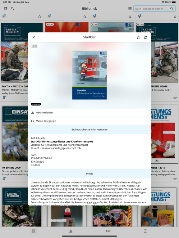 Screenshot di Rettungsdienst Bibliothek iPad 