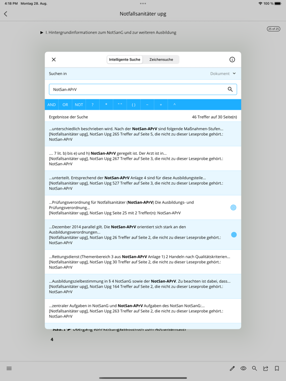 Screenshot di Rettungsdienst Bibliothek iPad 