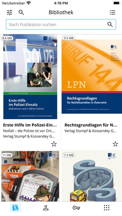 Screenshot di Rettungsdienst Bibliothek