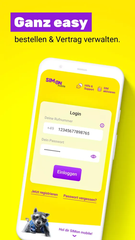 Capturas de pantalla de SIMon mobile-App